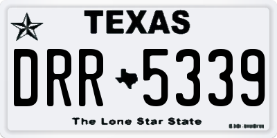 TX license plate DRR5339