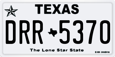 TX license plate DRR5370