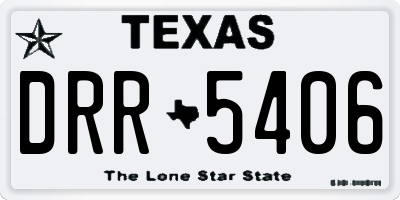 TX license plate DRR5406
