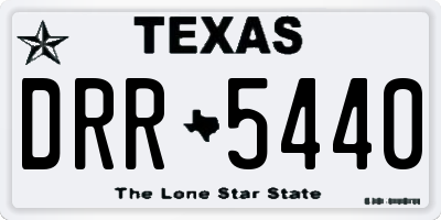 TX license plate DRR5440