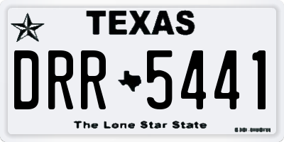 TX license plate DRR5441