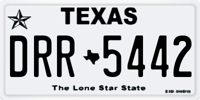 TX license plate DRR5442