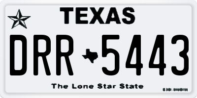 TX license plate DRR5443