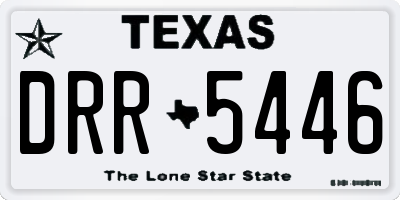 TX license plate DRR5446