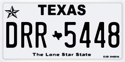 TX license plate DRR5448
