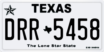 TX license plate DRR5458
