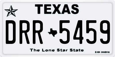 TX license plate DRR5459