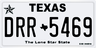 TX license plate DRR5469