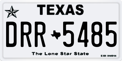 TX license plate DRR5485