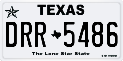 TX license plate DRR5486