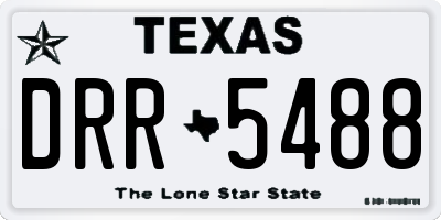 TX license plate DRR5488