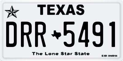 TX license plate DRR5491
