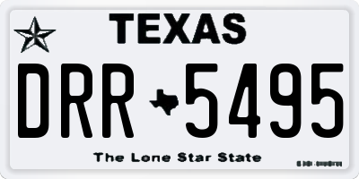 TX license plate DRR5495