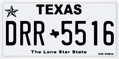 TX license plate DRR5516