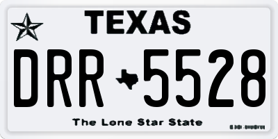 TX license plate DRR5528