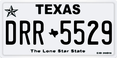 TX license plate DRR5529