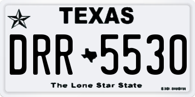 TX license plate DRR5530