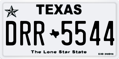 TX license plate DRR5544