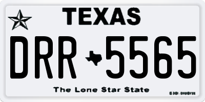 TX license plate DRR5565