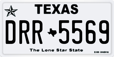 TX license plate DRR5569