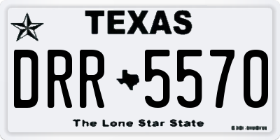 TX license plate DRR5570