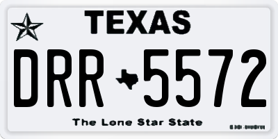 TX license plate DRR5572