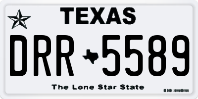 TX license plate DRR5589