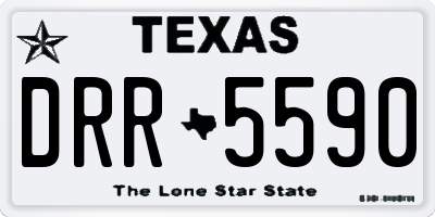 TX license plate DRR5590