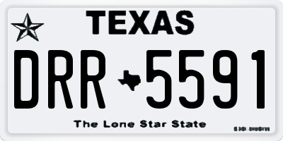 TX license plate DRR5591