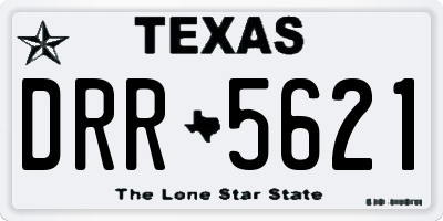 TX license plate DRR5621