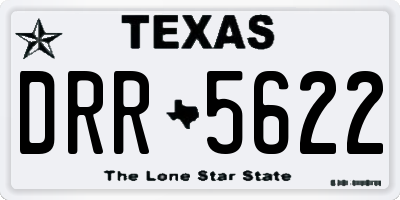 TX license plate DRR5622