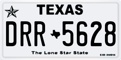 TX license plate DRR5628