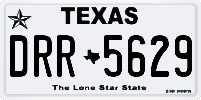 TX license plate DRR5629