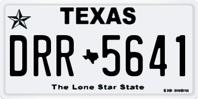TX license plate DRR5641