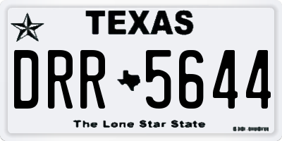 TX license plate DRR5644