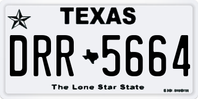 TX license plate DRR5664