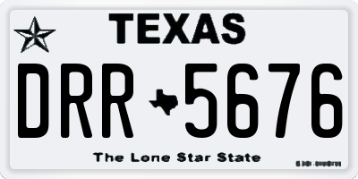 TX license plate DRR5676
