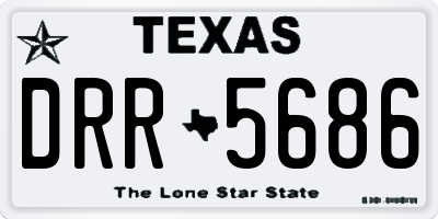 TX license plate DRR5686