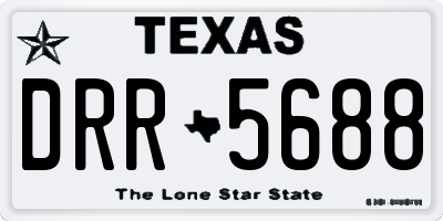 TX license plate DRR5688