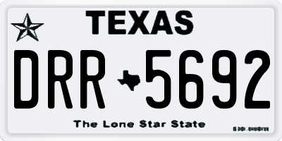 TX license plate DRR5692