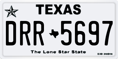 TX license plate DRR5697