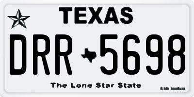 TX license plate DRR5698