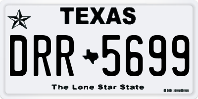 TX license plate DRR5699