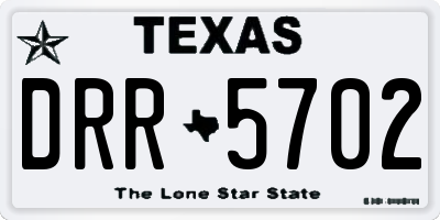 TX license plate DRR5702