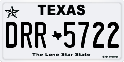 TX license plate DRR5722