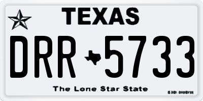 TX license plate DRR5733