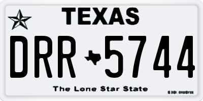 TX license plate DRR5744