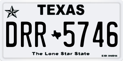 TX license plate DRR5746