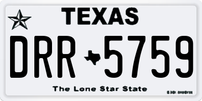 TX license plate DRR5759