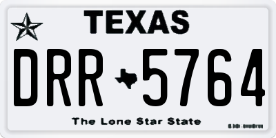 TX license plate DRR5764
